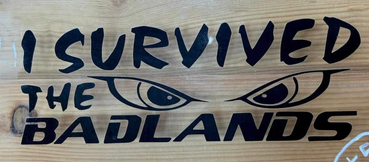 Badlands I Survived Decal 1