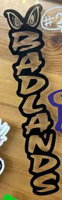 Badlands Vertical Decal 1