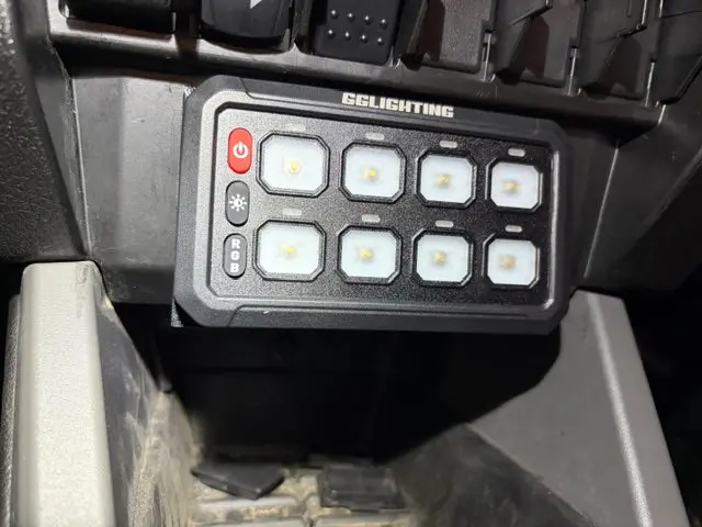 8-Gang Rocker Switch Panel Mount 2