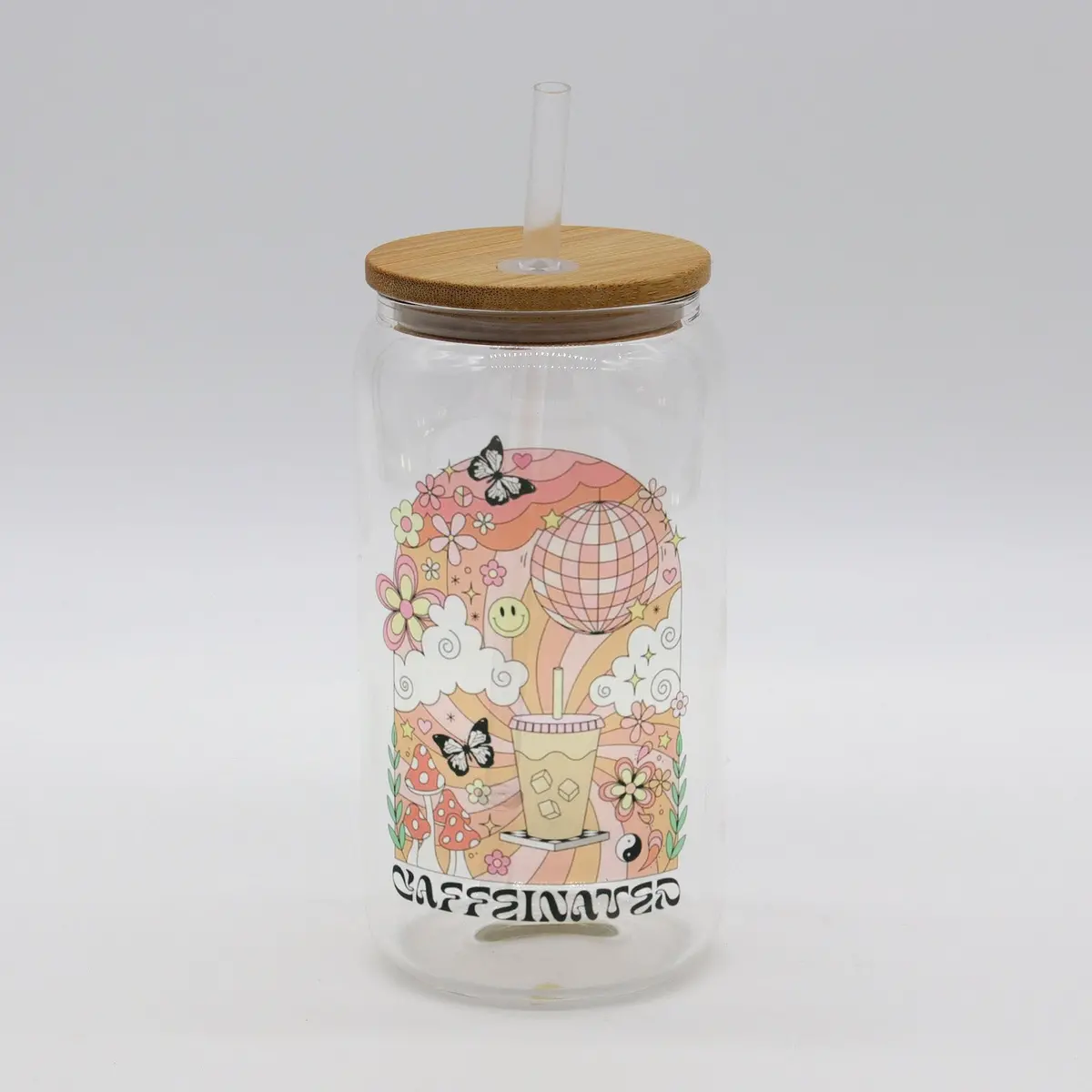 Caffeinated | More Coffee | Glass Cup 1