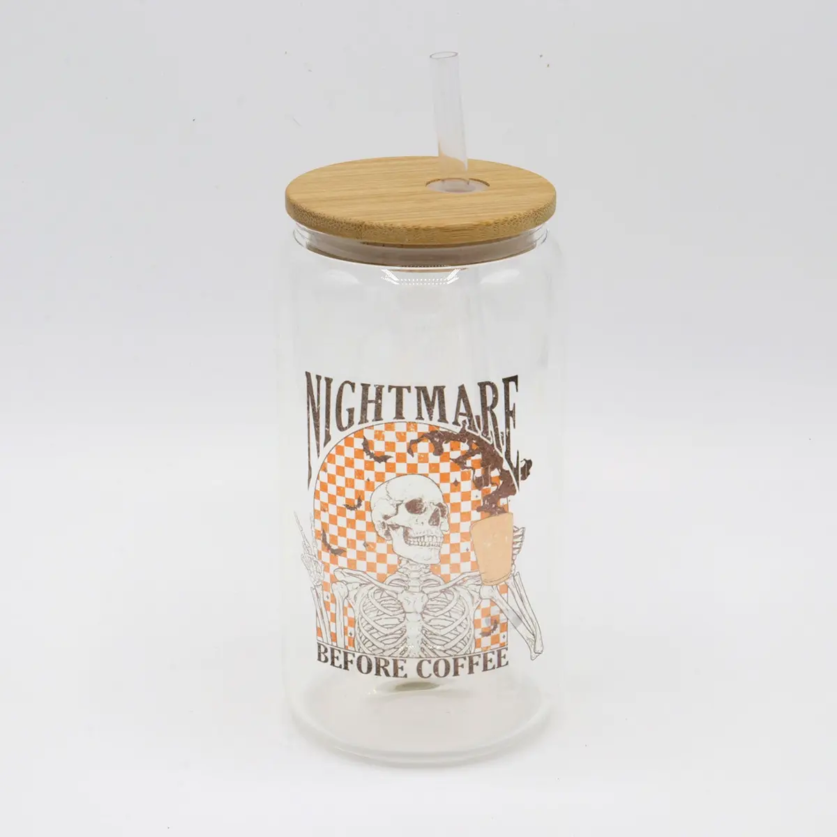 Nightmare Before Coffee | Skeleton | Halloween | Iced Coffee 1