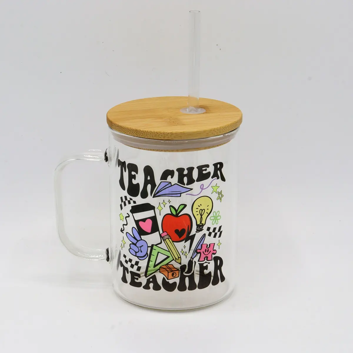 Glass Mug | Teacher | Students | Books | Coffee Mugs 1