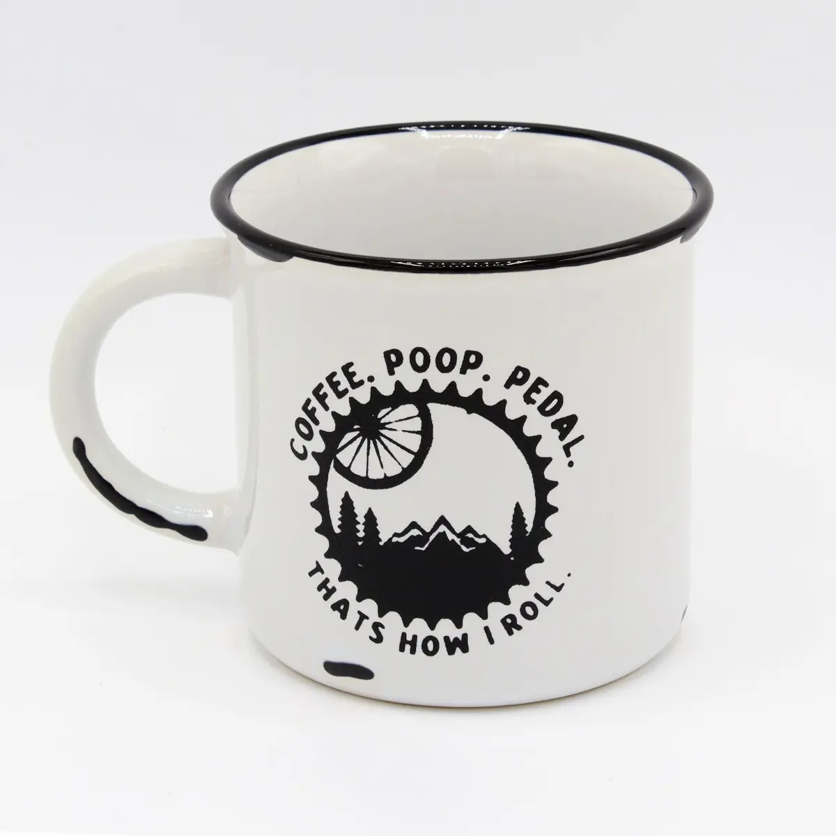 Mountain Bike | This Is How I Roll | Mtb | Cyclist | Coffee, Poop, Pedal | Mountain Biker | Road Bike | Mugs For Him | Mugs For Her 1