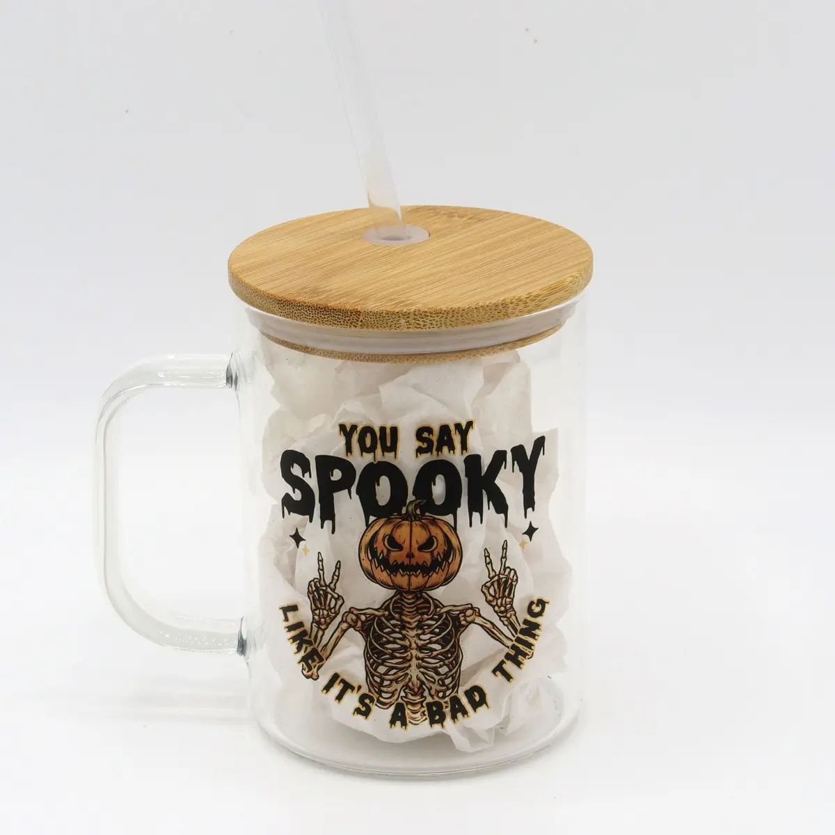 You Say Spooky | Skeleton Pumpkin | Peace | Halloween 1