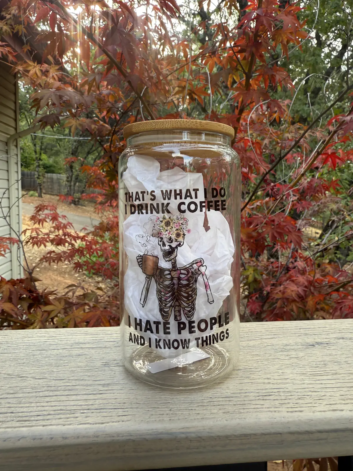 That What I Do | I Hate People | Idgaf| Beer Can Glass | Instock 1