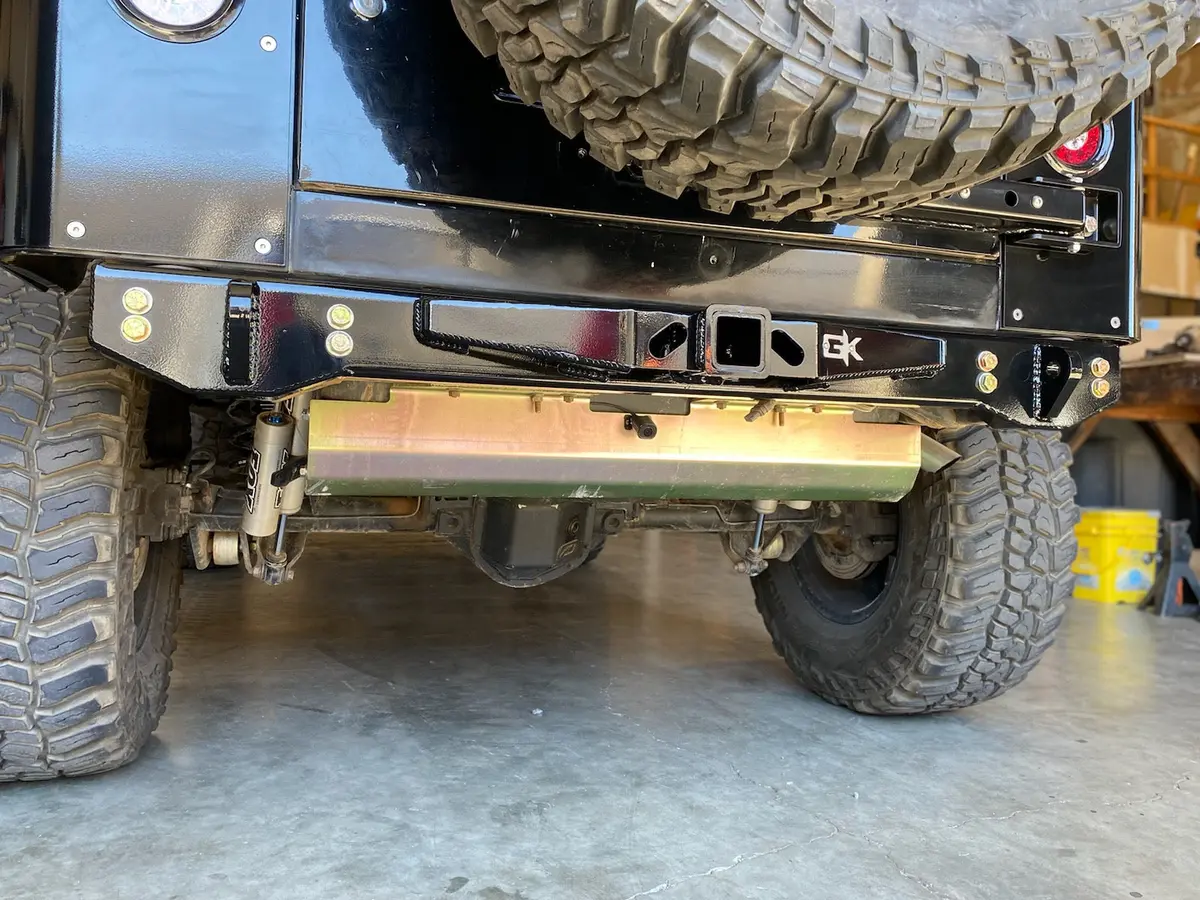 Rear Diamond Series Stubby Bumper For Jeep Tj Wrangler 1