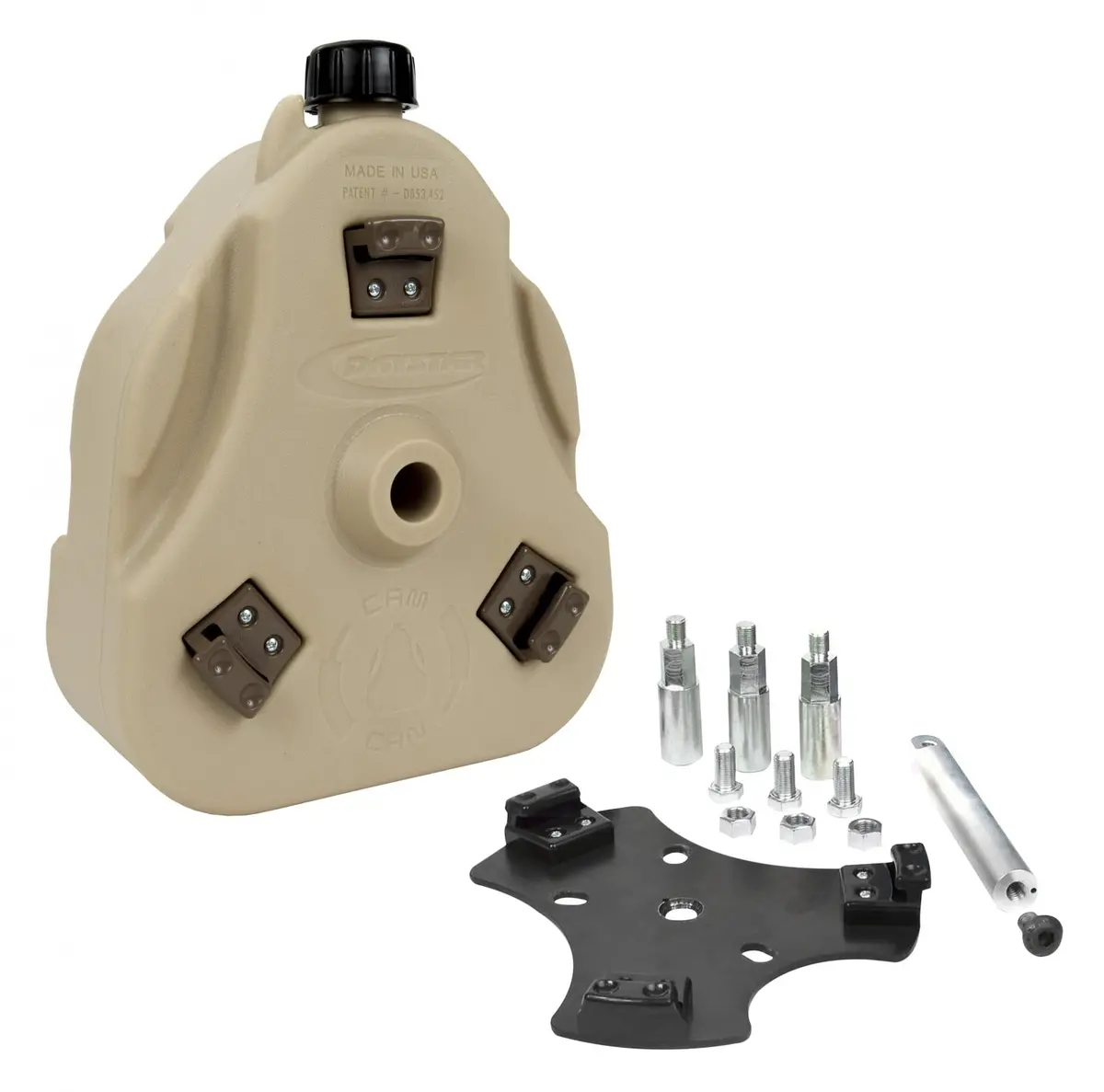 76-86 Jeep Cj Cam Can Kit Tan Non-Flammable Liquids W/ Spout Daystar 1