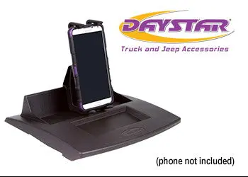 07-10 Upper Dash Panel W/ Large I Phone And I Phone Plus Mini Pad Mount Black Daystar 1