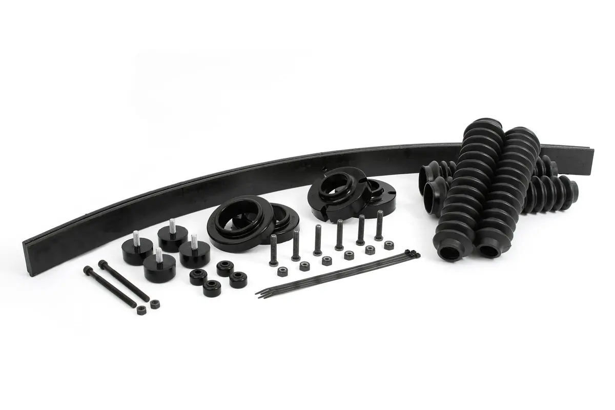 96-06 Tundra 2.5 Inch Lift W/Add-A-Leaf Sway Bar Bushings Bump Stops And Shock Boots Daystar 1