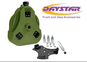 07-14 Fj Cruiser Cam Can Green Complete Kit Non-Flammable Liquids Includes Spout Daystar 1