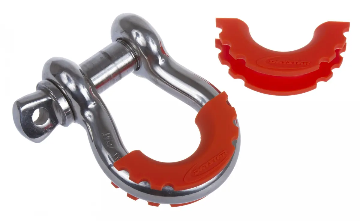 D-Ring / Shackle Isolator Orange Pair Daystar 1