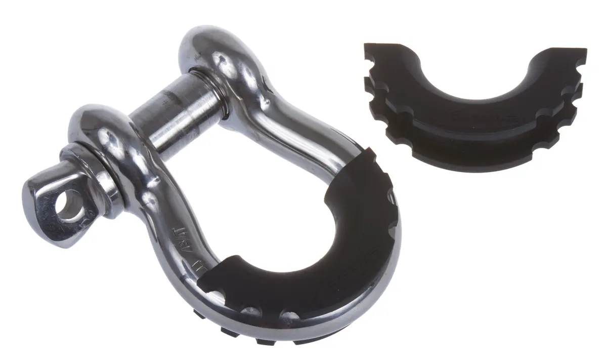 D-Ring / Shackle Isolator Black Pair Daystar 1
