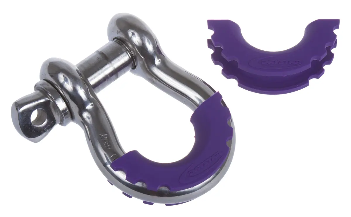 D-Ring / Shackle Isolator Purple Pair Daystar 1