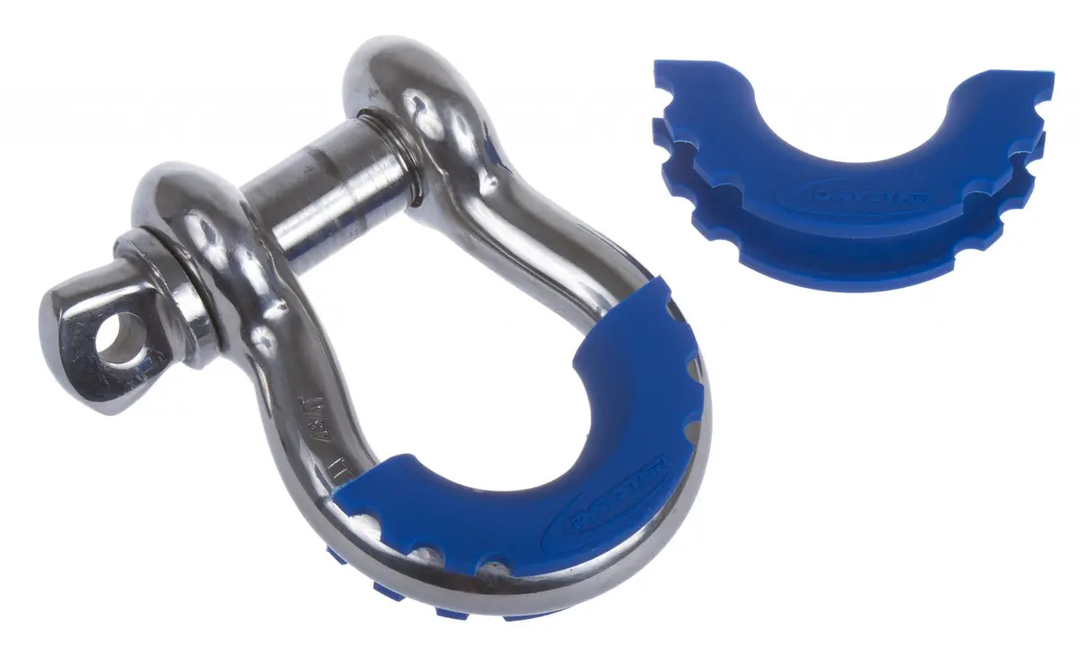 D-Ring / Shackle Isolator Blue Pair Daystar 1