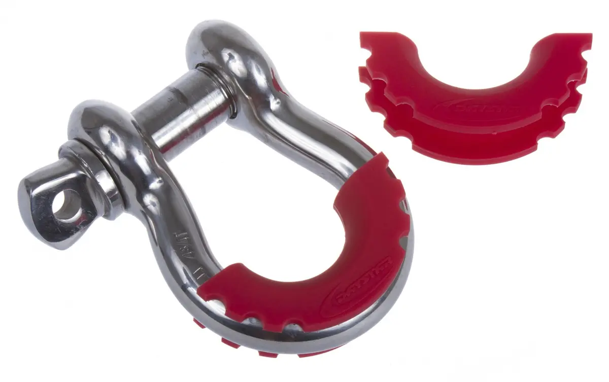 D-Ring / Shackle Isolator Red Pair Daystar 1