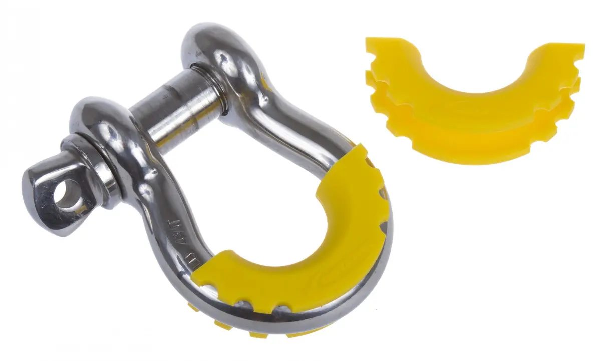 D-Ring / Shackle Isolator Yellow Pair Daystar 1