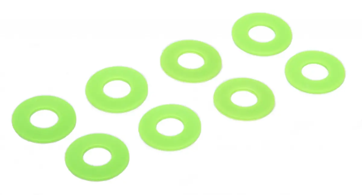 D-Ring / Shackle Washers Set Of 8 Fl. Green Daystar 1