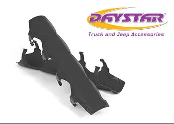 Universal Shock And Steering Stabilizer Armor Pair Black Includes Mounting Rings Daystar 1