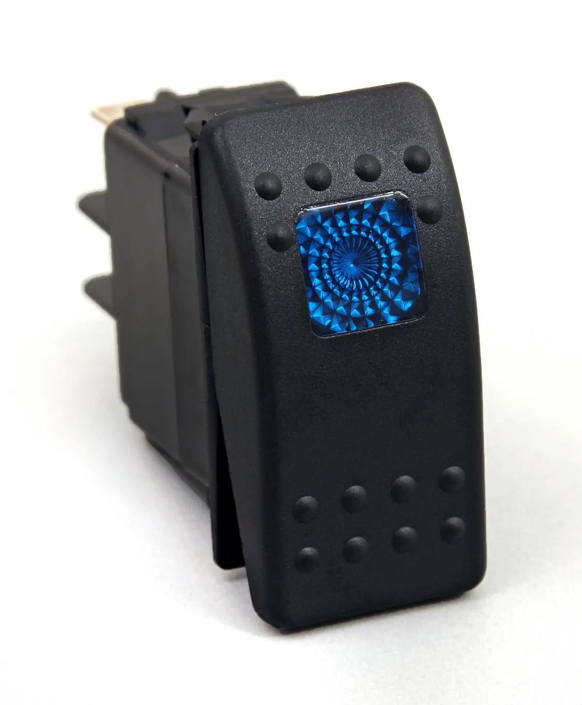Rocker Switch Blue Light 20 Amp Single Pole Daystar 1