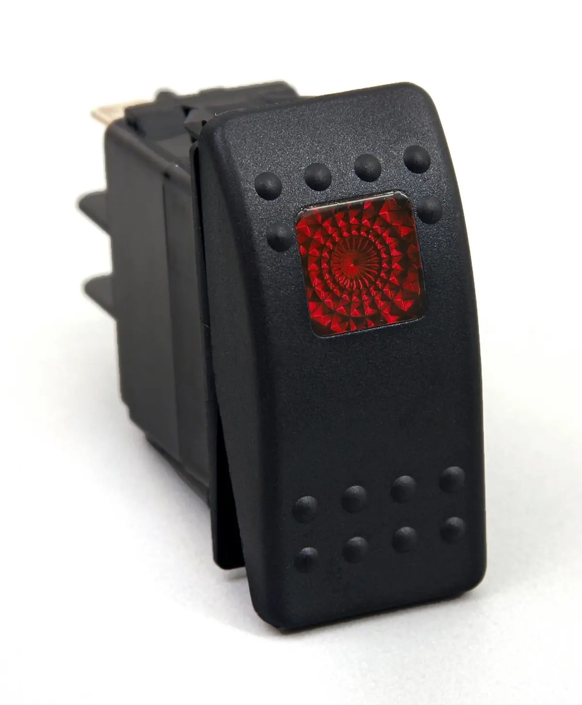 Rocker Switch Red Light 20 Amp Single Pole Daystar 1