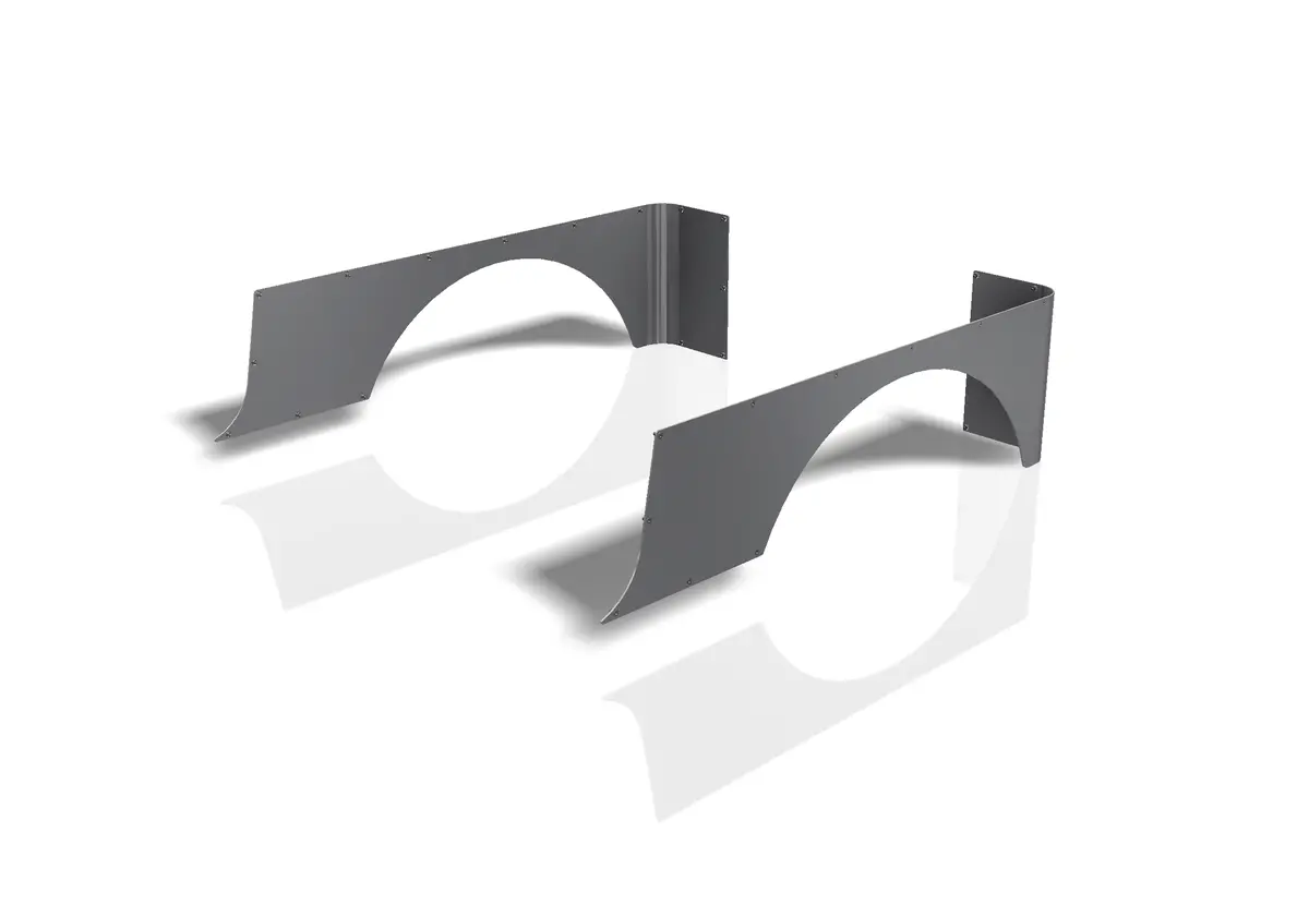 Corner Guards 5" Stretch - Aluminum | Jeep Wrangler Lj 1