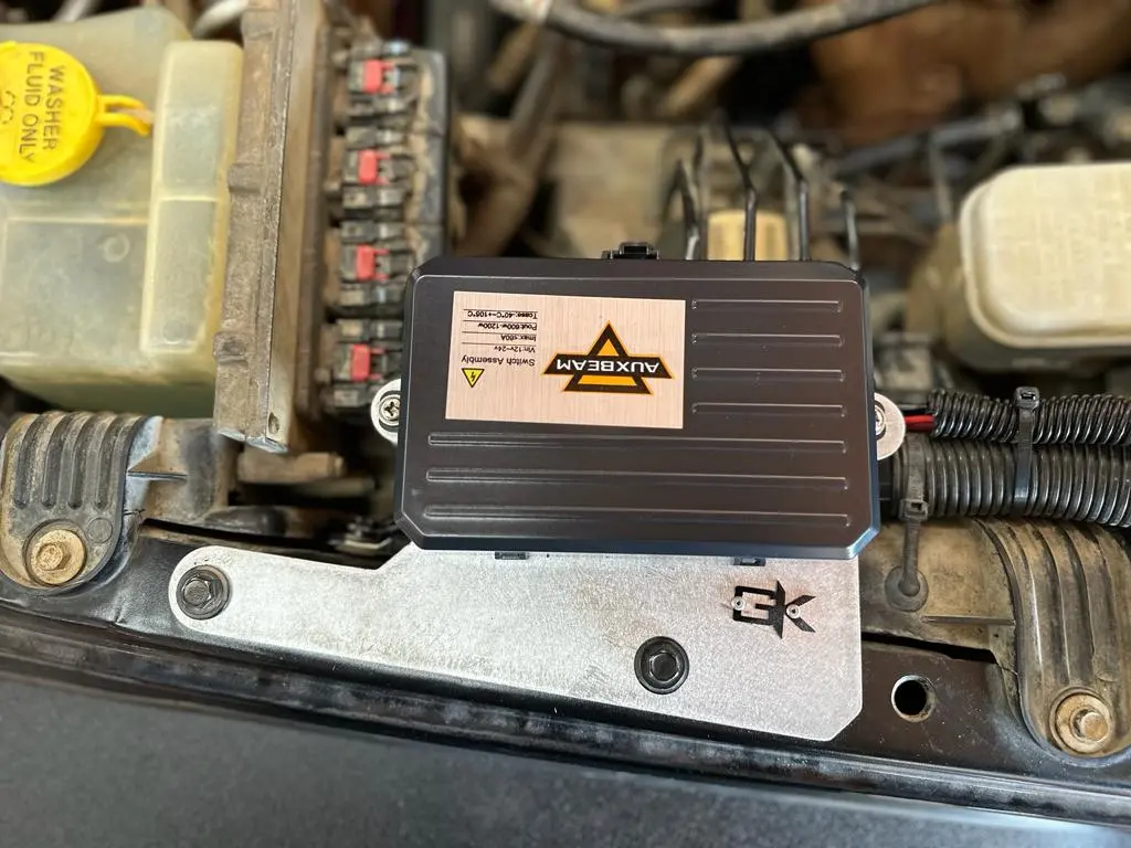 Auxbeam Controller Engine Bay Mount For Jeep Jk Wrangler 2