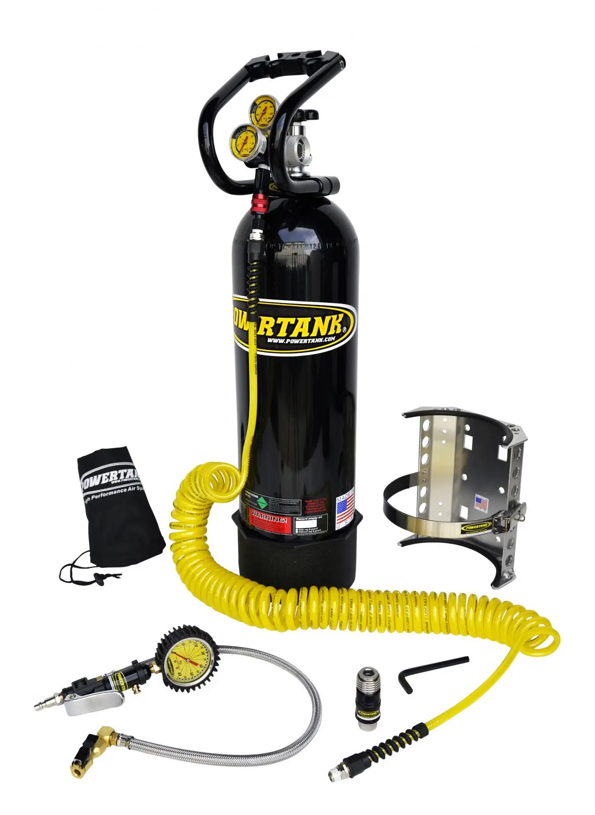 Co2 Tank 15 Lb Power Tank Package B 250 Psi Gloss Black Power Tank 1