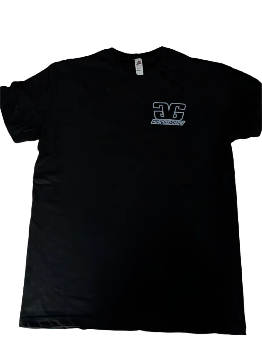 Gglighting Black 100% Cotton T-Shirt 1