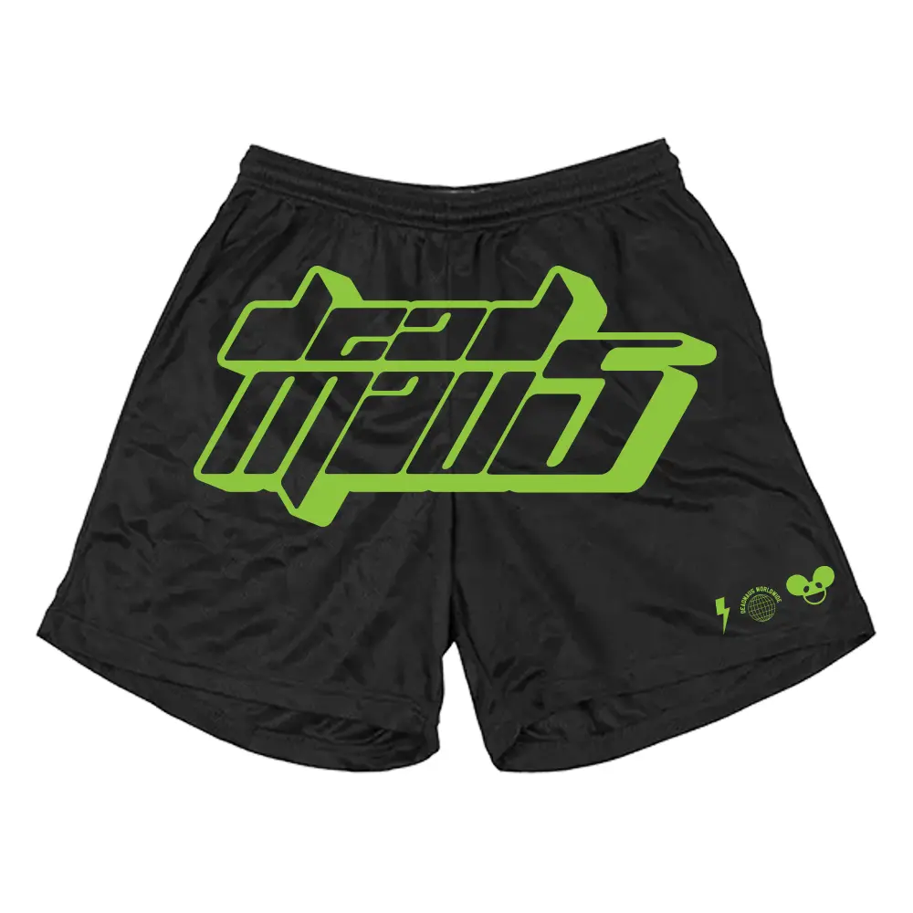 Deadmau5 Green/Black Shorts 1