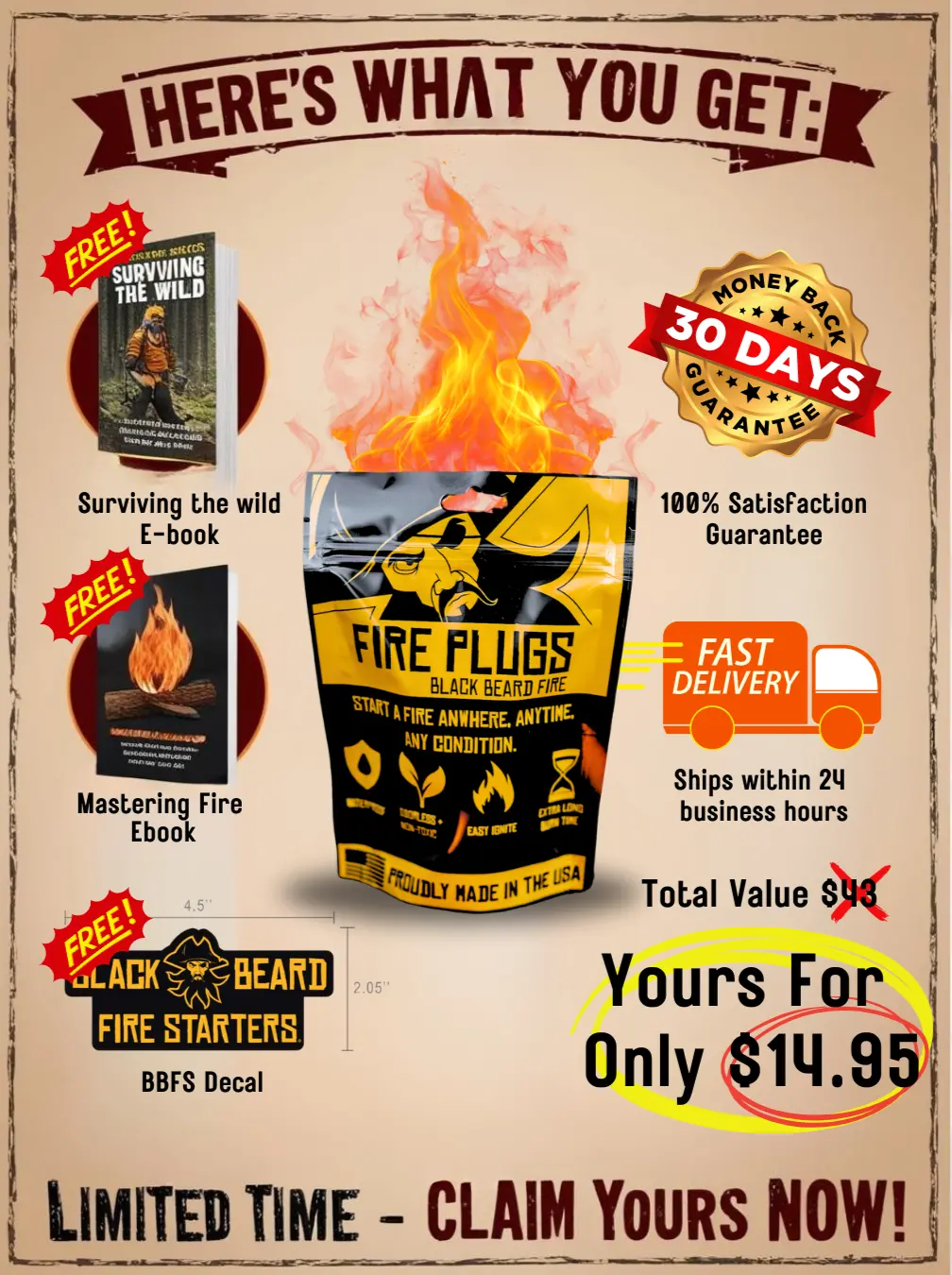 Fire Plugs - Fire Starter Tinder 1