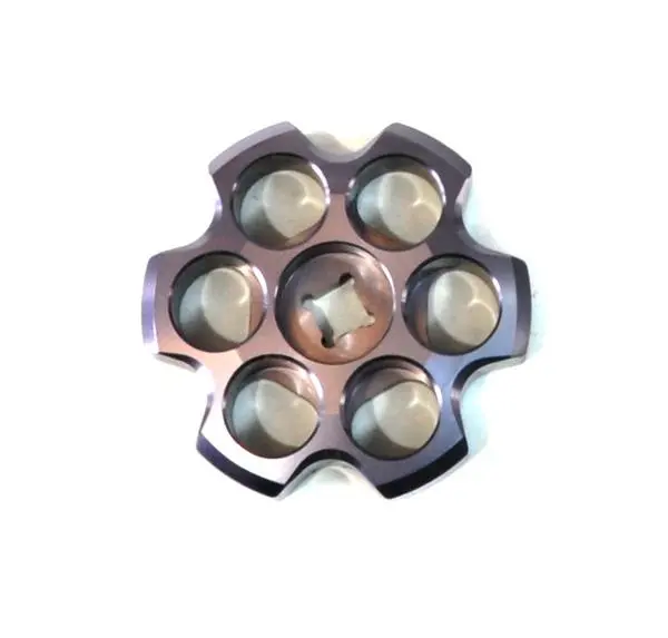 Aluminum Tank Knob Six Shooter Gunmetal Grey Power Tank 1