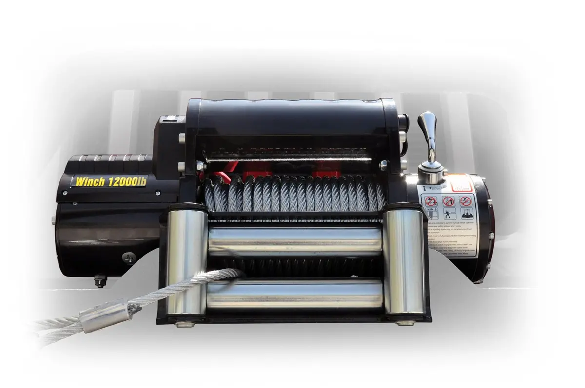 12000 Lb Winch Black W/Steel Cable And Wireless Remote 1