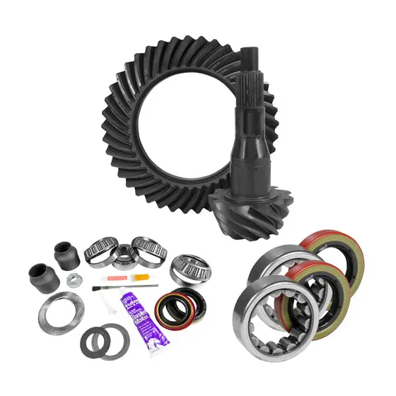 9.75 Inch Ford 3.55 Rear Ring And Pinion Install Kit 2.53 Inch Od Axle Bearings And Seal - 1