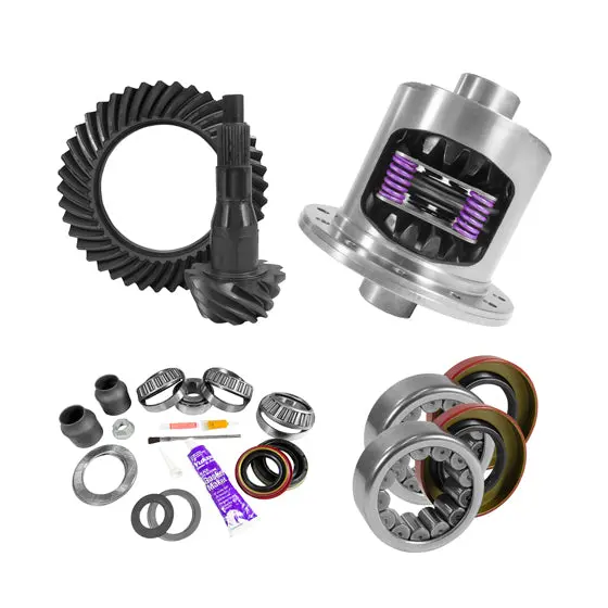 9.75 Inch Ford 3.55 Rear Ring And Pinion Install Kit 34 Spline Positraction 2.99 Inch Axle Bearing - 1