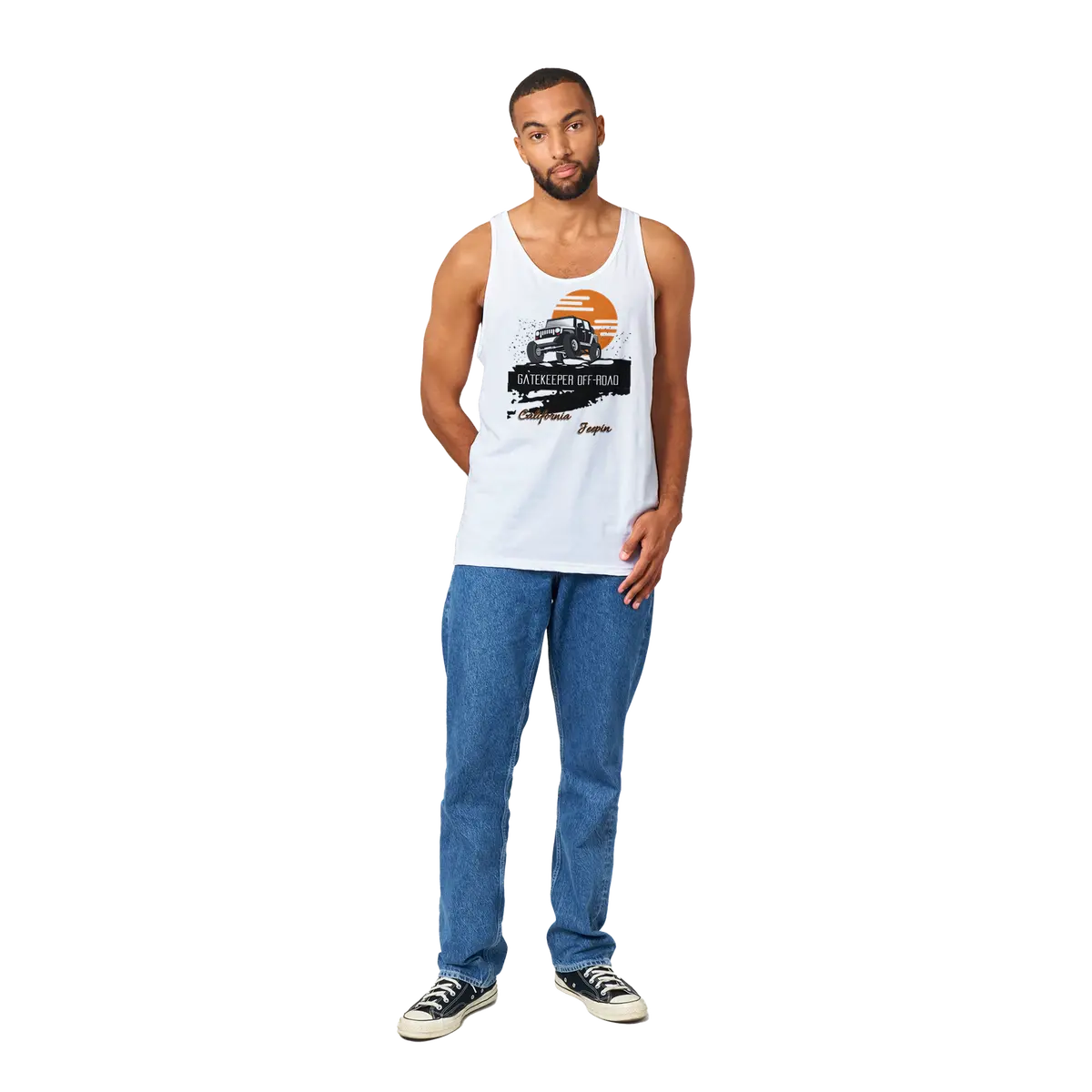 Gatekeeper Cali Jeepin Premium Unisex Tank Top 19