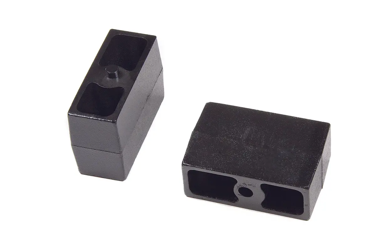 Rear Lift Blocks - Flat - 5/8 In Pin - Cast Iron | 4 Inch Lift | Universal Fitment 1