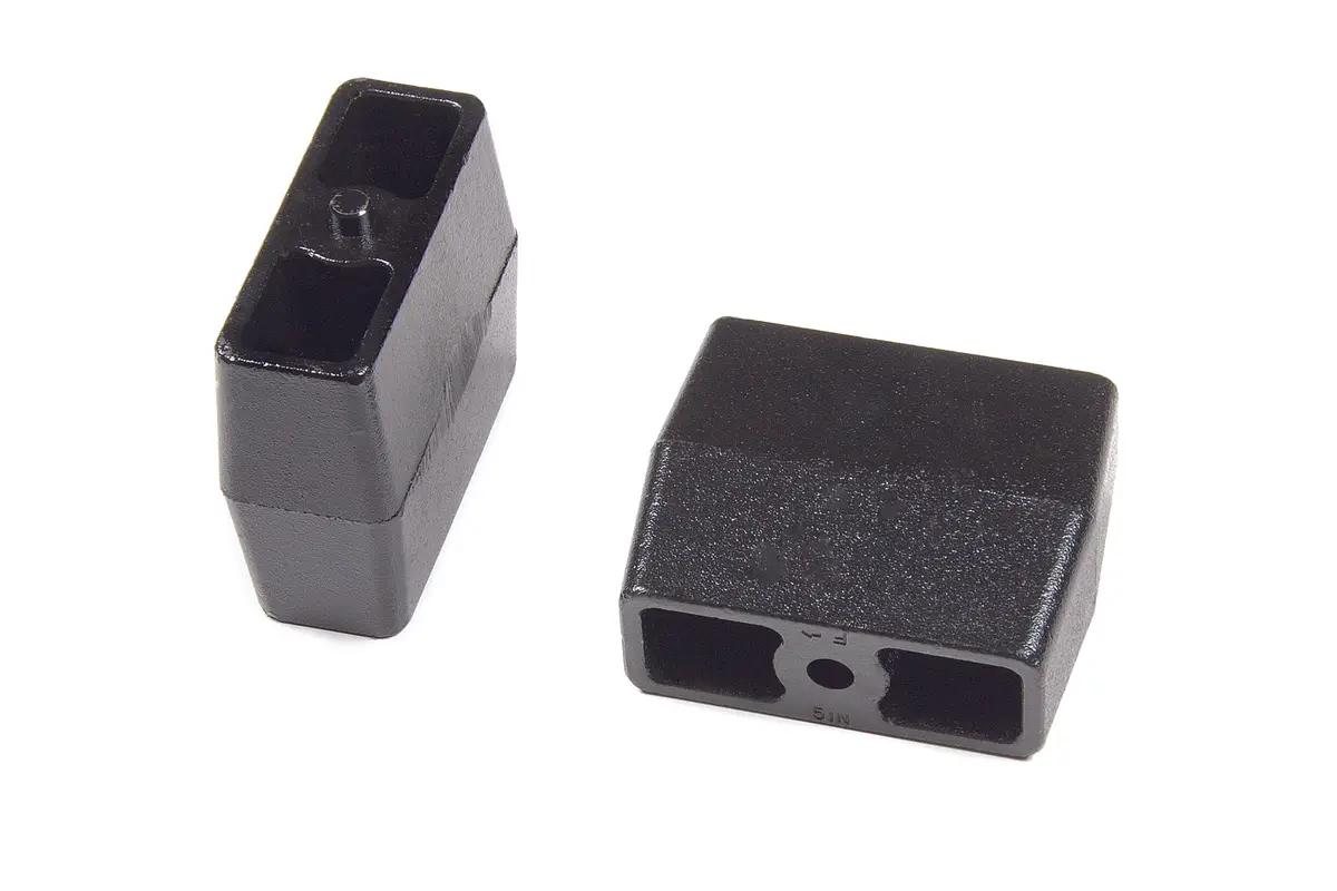 Rear Lift Blocks - Flat - 5/8 In Pin - Cast Iron | 5 Inch Lift | Universal Fitment 1