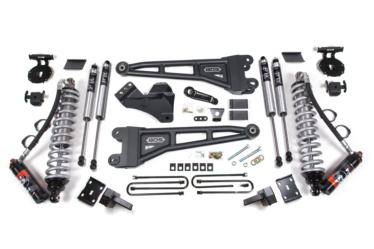 4 Inch Lift Kit W/ Radius Arm | Fox 2.5 Performance Elite Coil-Over Conversion | Ford F250/F350 Super Duty (11-16) 4Wd | Diesel 1