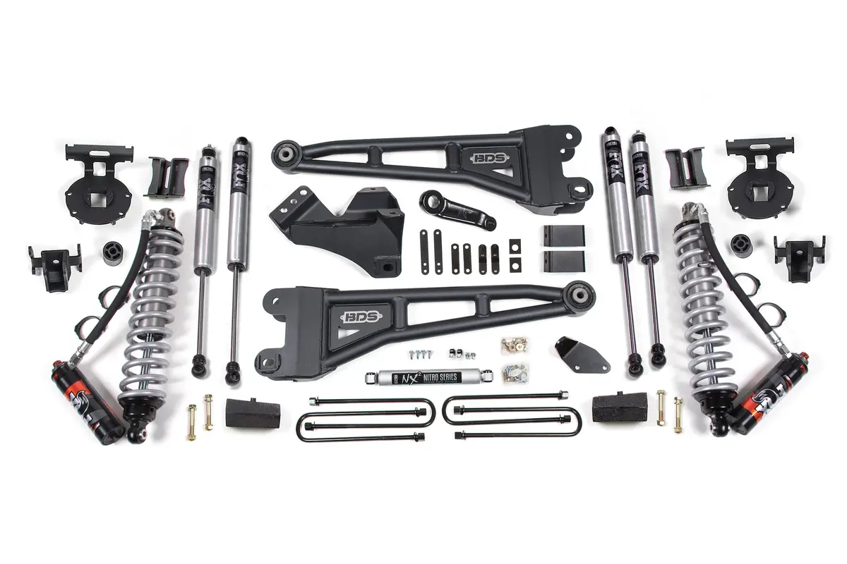 4 Inch Lift Kit W/ Radius Arm | Fox 2.5 Performance Elite Coil-Over Conversion | Ford F250/F350 Super Duty (08-10) 4Wd | Diesel 1