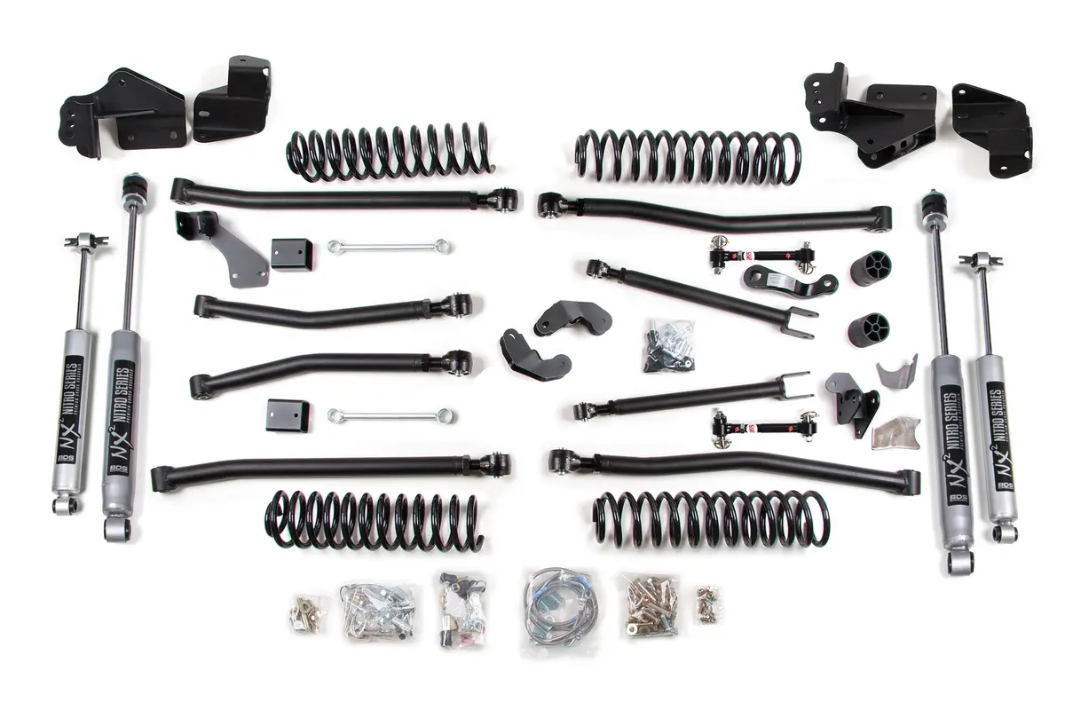 4 Inch Lift Kit | Long Arm | Jeep Wrangler Jk (07-18) 2-Door 3