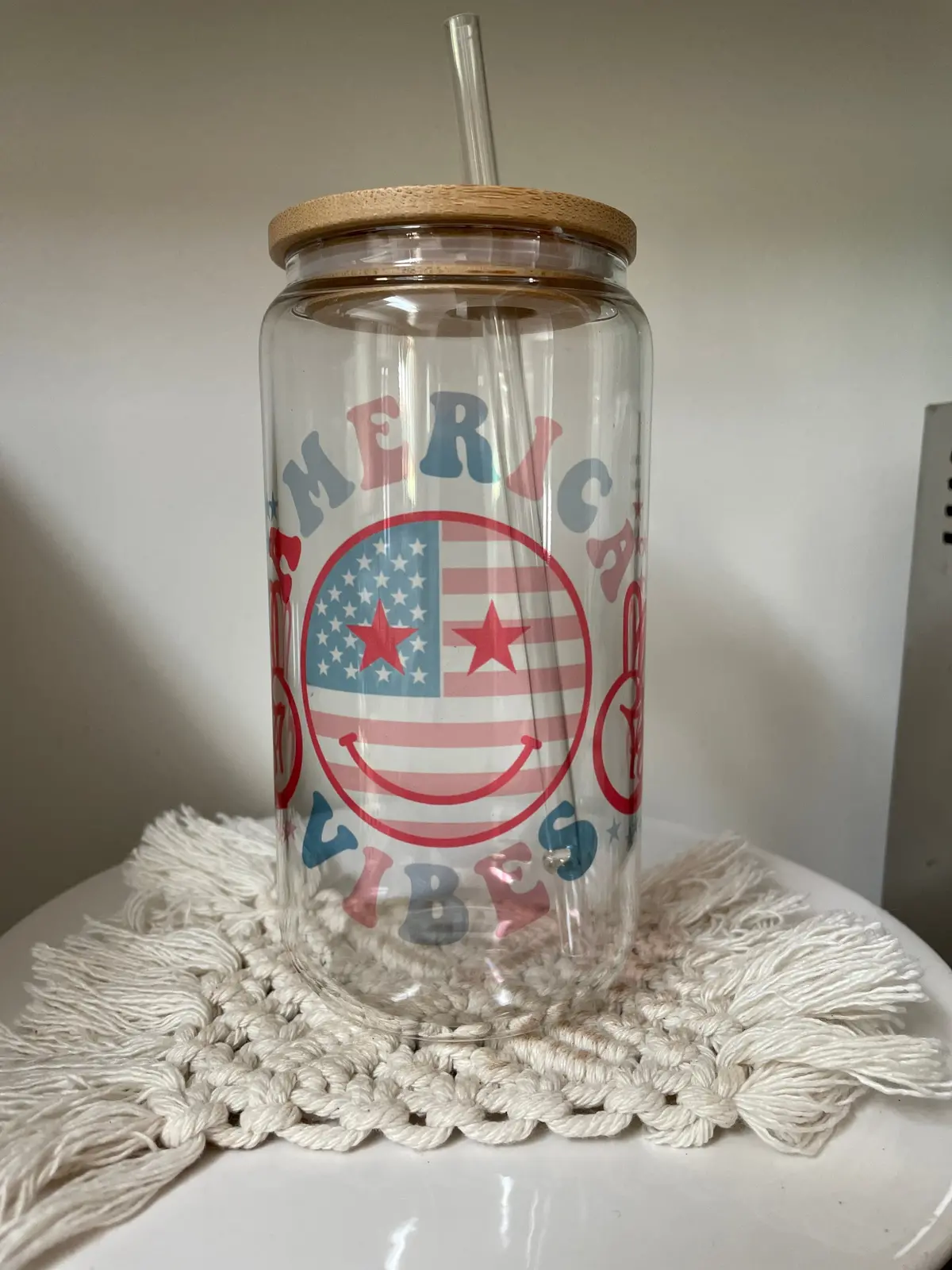 America Vibe | Be Happy | Peace | All The Vibes | Merica | Glass Can | America | Pass Me A Cold One | July | Patriotic | Red White Blue 1