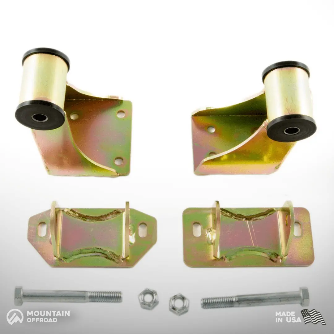 "Bomb Proof" Motor Mount Kit For Jeep Cj (1972-86) With Amc 6-Cylinder 4.2L / Pre-99 4.0L 1