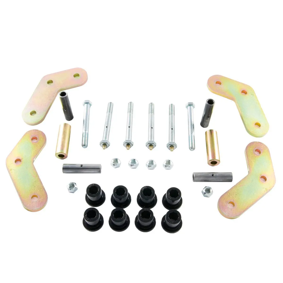 Boomerang Shackle Hd 9/16" Bolts For Jeep Wrangler Yj (1987-95) With Military Wrap Springs Front Or Rear 1
