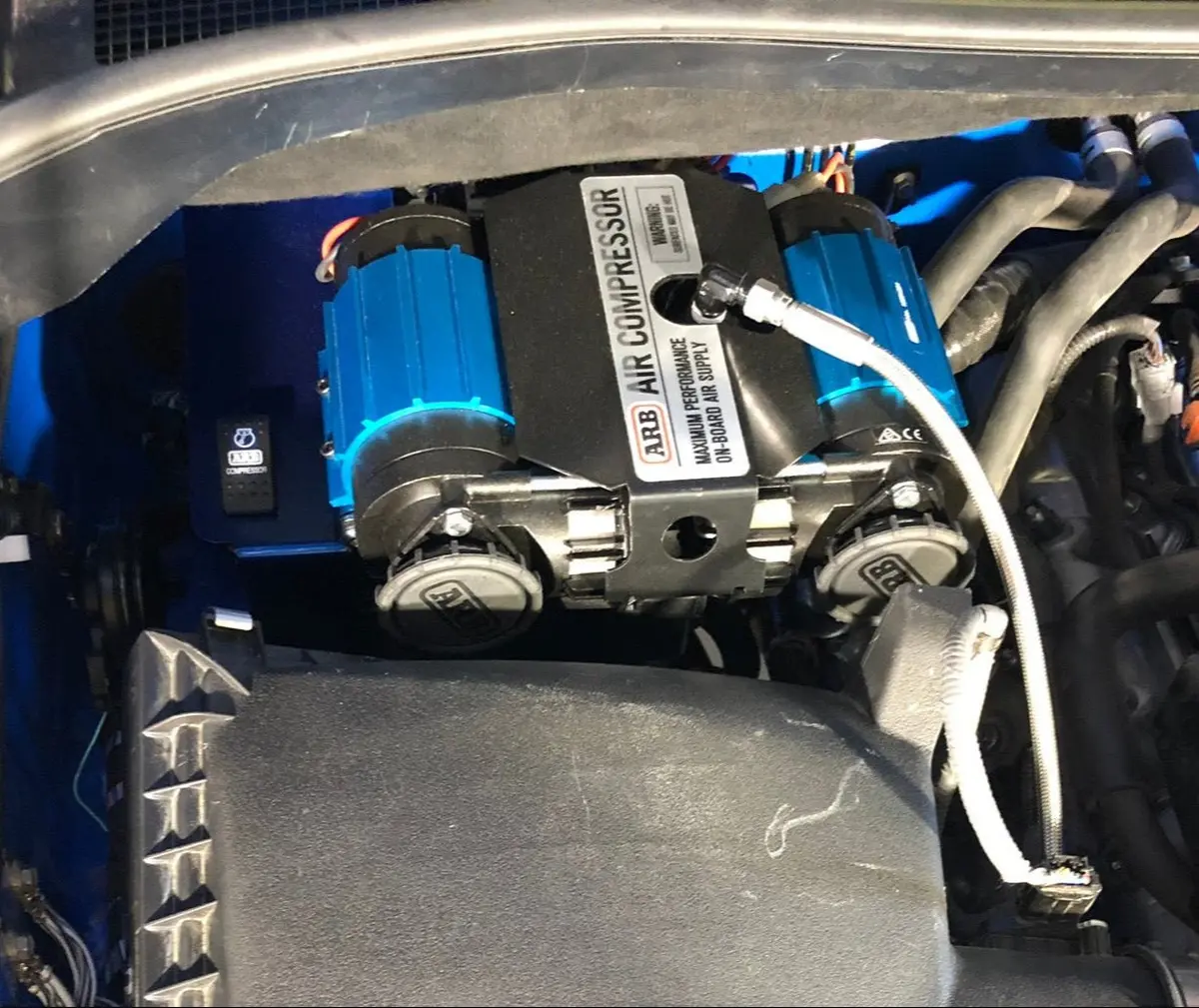 Bundle Pricing: Arb Mounting Bracket (For Mounting Arb Twin Air Compressor Only) (Arbtun2g) & Arb Twin Compressor (Ckmta12) For Toyota Tundra Gen 2 (2007-21) 2