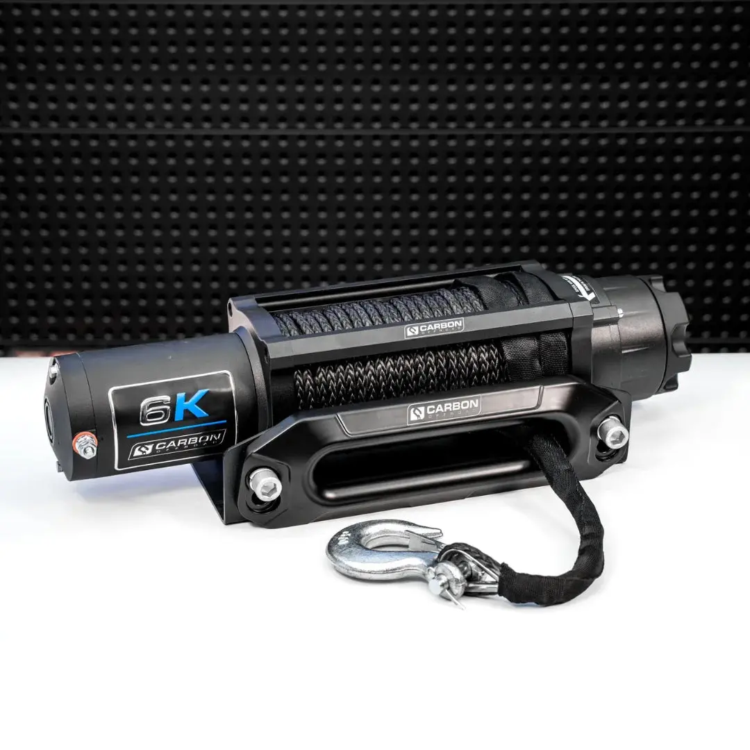 Carbon Offroad Long Drum 6000Lb Atv/Small 4X4 Winch 1