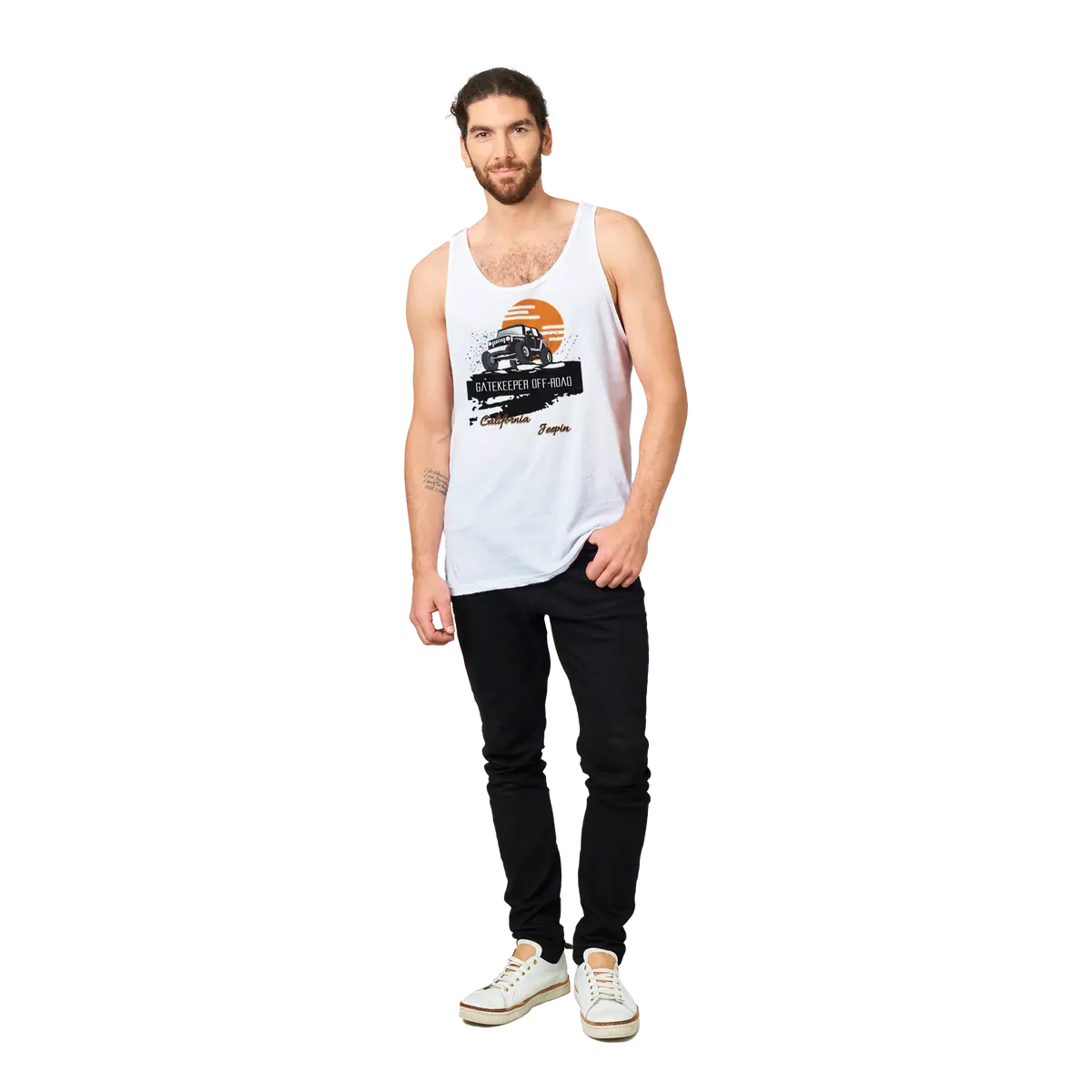 Gatekeeper Cali Jeepin Premium Unisex Tank Top 18