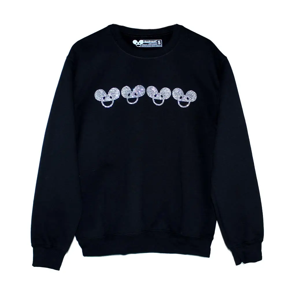 Black Bedazzled Crewneck Sweater 1