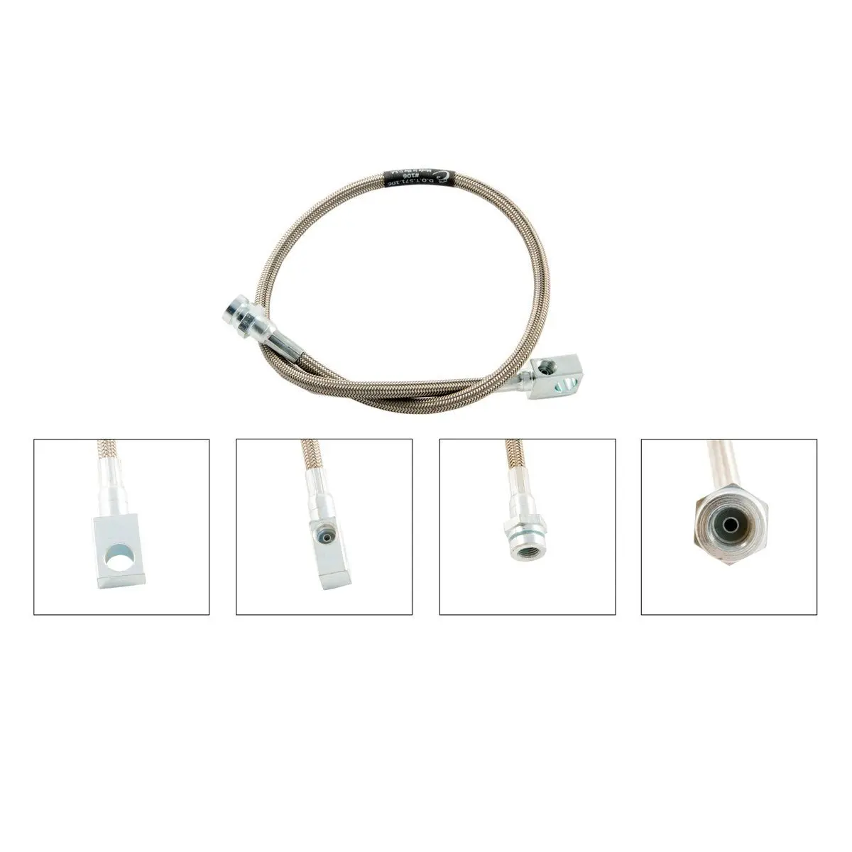 D.O.T. Stainless Steel Braided Brake Lines - 24" Rear 1