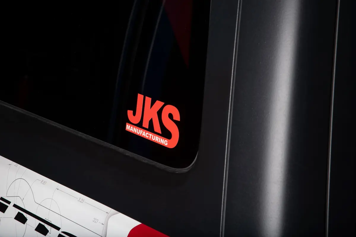 Jks Decal 2.5" X 5” | Red 1