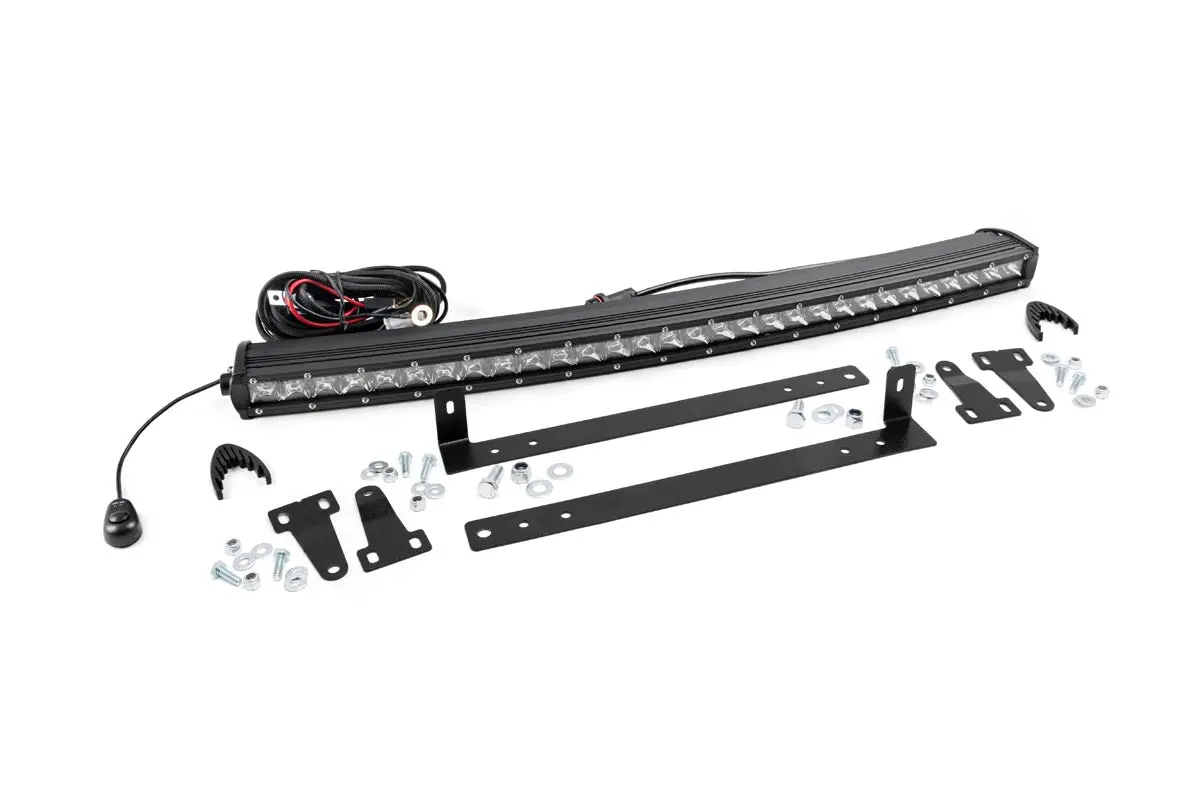 Led Light Grille Mount 30Inch Chrome Single Row Ford F 150 09 14 1